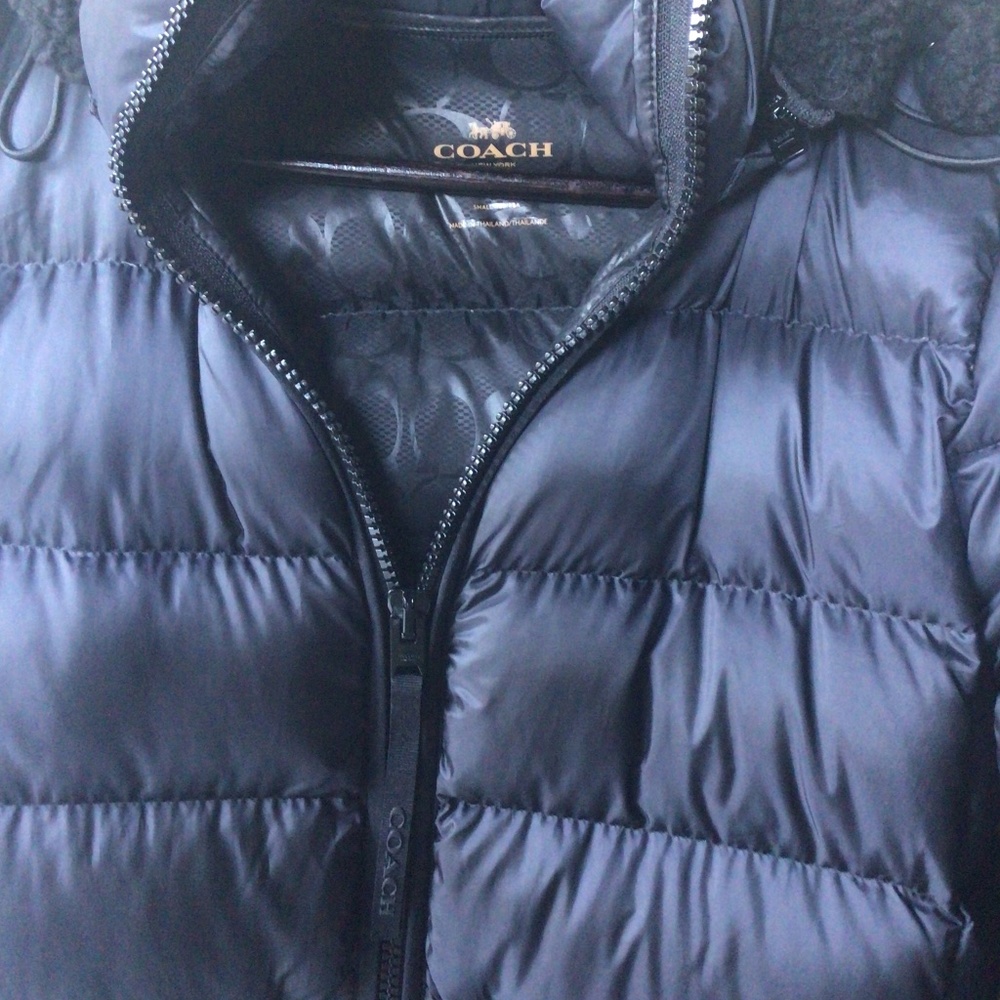 COACH NEW YORK Down Filled Parka-in Black